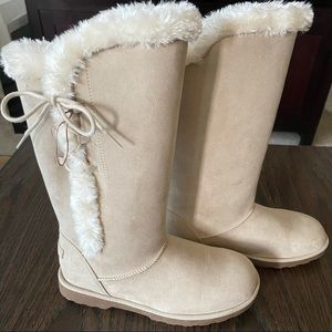 NEW Mid-Calf/Faux Suede & Fur Lined Boots